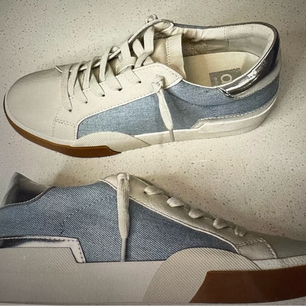 DV by Dolce Vita Women’s Harryson Sneaker in Denim and Colorway